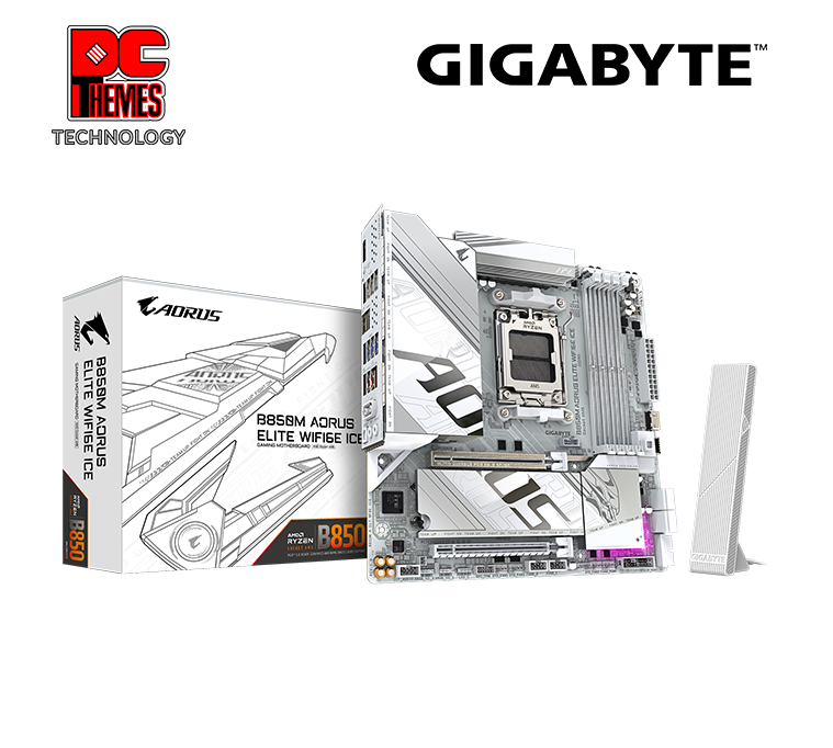 GIGABYTE B850M A ELITE WIFI 6E ICE Motherboard